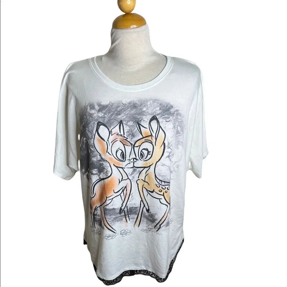 Bambi Disney Parks Boutique Exclusive Co-Op Bambi Sketch Art Tshirt